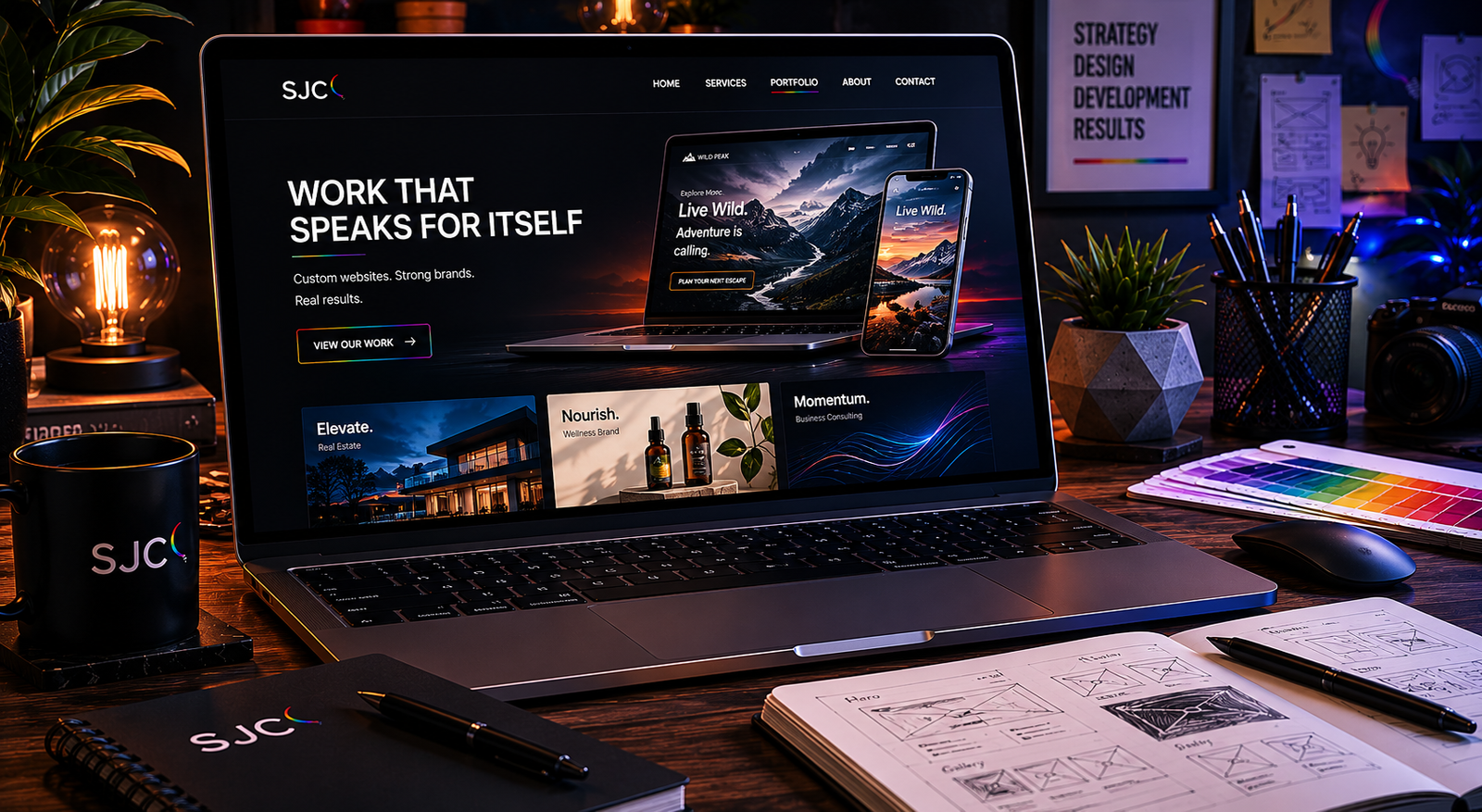 Side Job Creative — full-service branding and web design